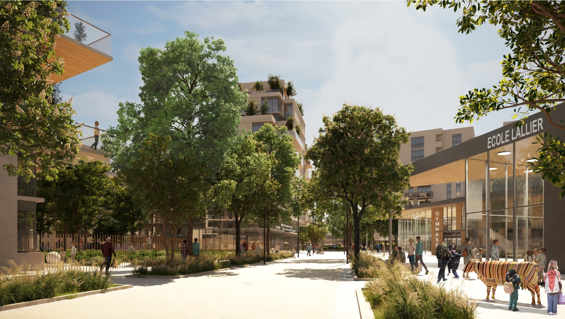 Zac Lallier Quartier de la Gare Grand Paris Express Ligne 14 — Atelier MarieOdile Foucras